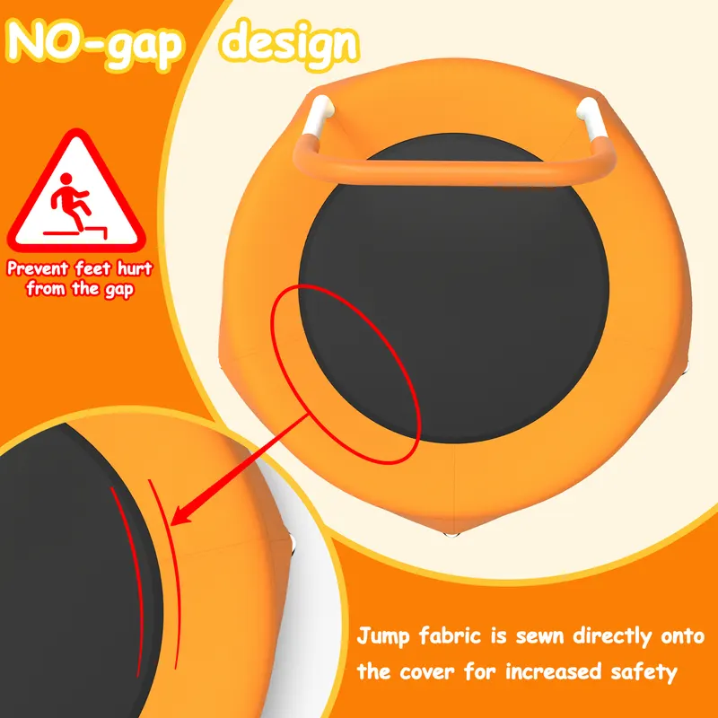 28inch Toddler Trampoline for Kids 1 Year Plus with Handle β photo 6