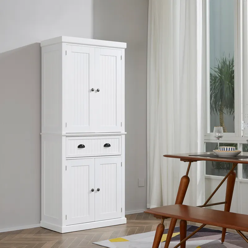 72" Kitchen Cabinet — Pantry Storage Cabinet with Doors — photo 2