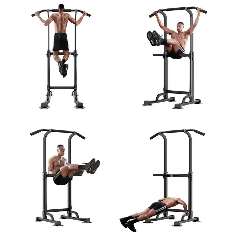 Adjustable Power Tower Pull Up Bar Dip Station — photo 4