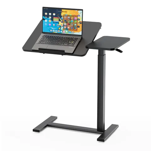 Adjustable Overbed Table with Wheels