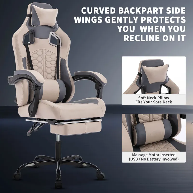 Gaming Chair with Massage — Ergonomic PC Gaming Chair — photo 3