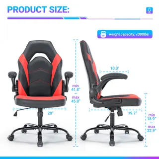 PU Leather Ergonomic Office Chair Swivel Computer Gaming Chair