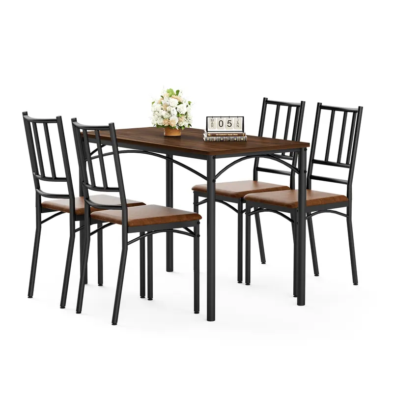 Dining Table Set β Bar Table with 4 Dining Benches
