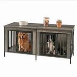 Double Dog Crate Furniture with Divider — photo 3