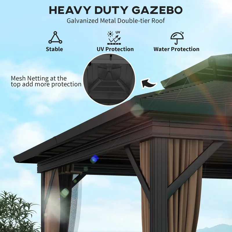 Hardtop Gazebo with Aluminum Frame — photo 7