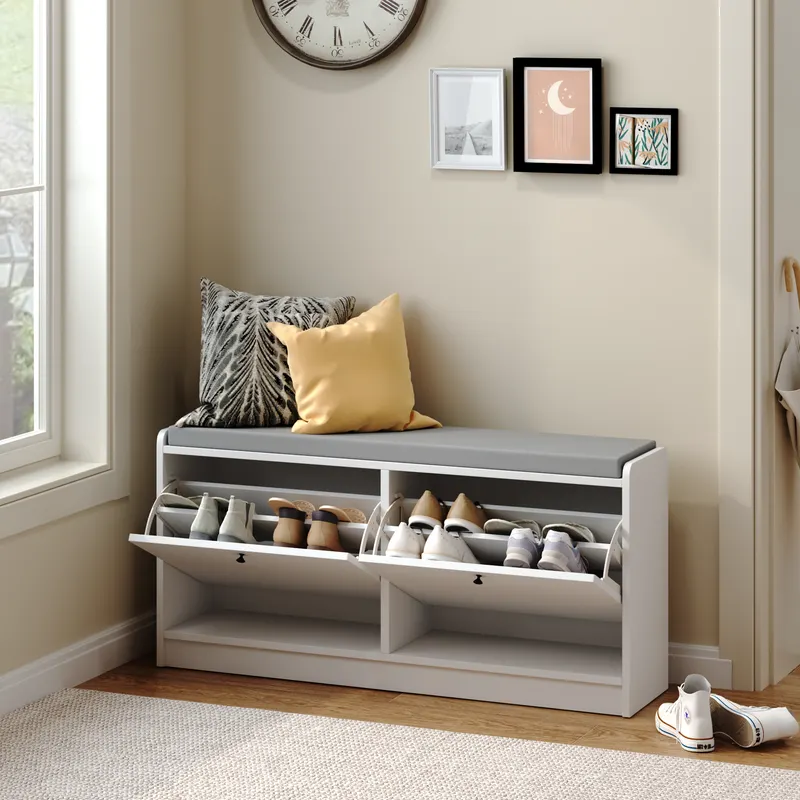 Shoe Storage Bench Entryway Bench with Storage — photo 3