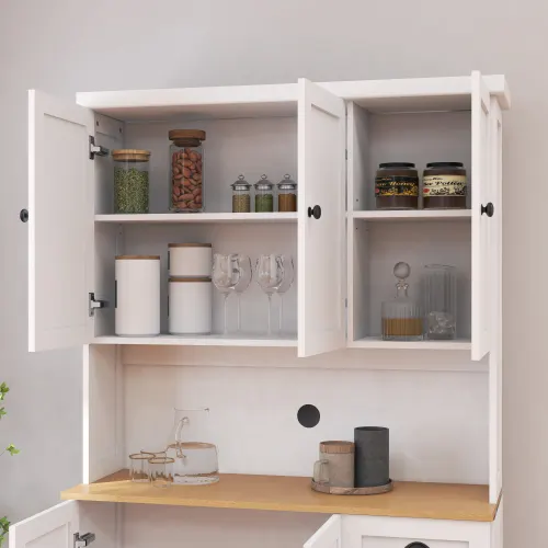Kitchen Storage Cabinet with Microwave Countertop — photo 4
