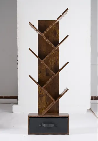 7-layer Tree Bookshelf β Tall and Narrow Wooden Bookcase β photo 3