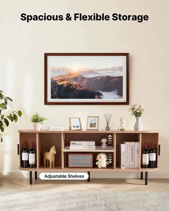 TV Stand — Boho Entertainment Center for TVs Up to 58 in — photo 4