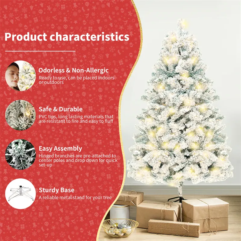 Christmas Tree PVC Artificial Snow Christmas Tree Mall Window β photo 4