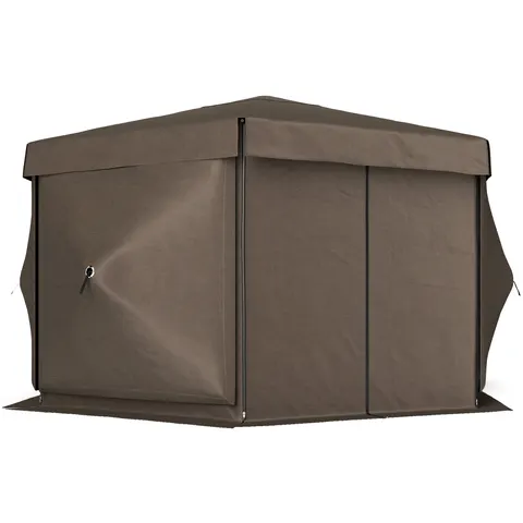 Hexagonal Pop Up Gazebo Canopy Tent with 5 Sidewalls