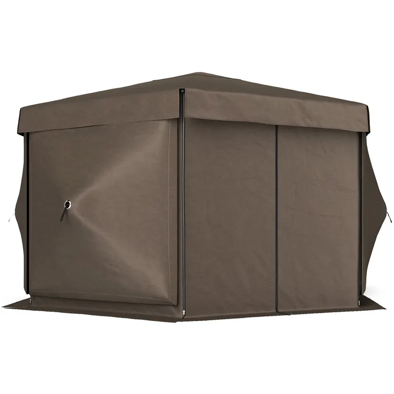Hexagonal Pop Up Gazebo Canopy Tent with 5 Sidewalls