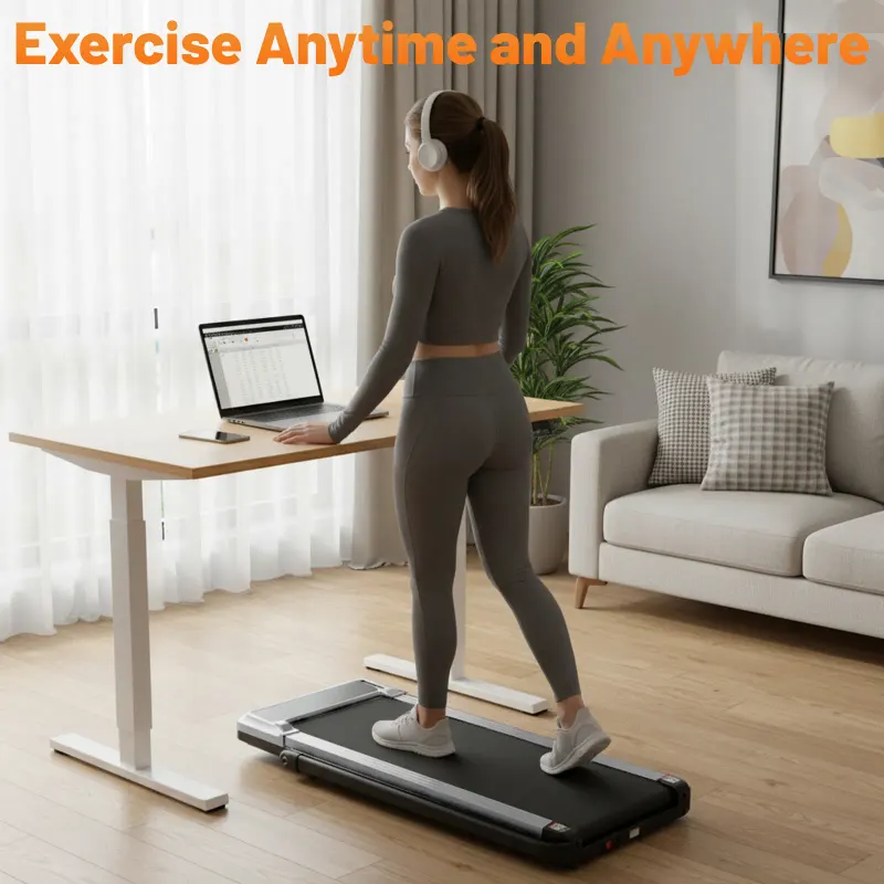 Compact Armless Treadmill — Quiet Under Desk Walking Pad — photo 3
