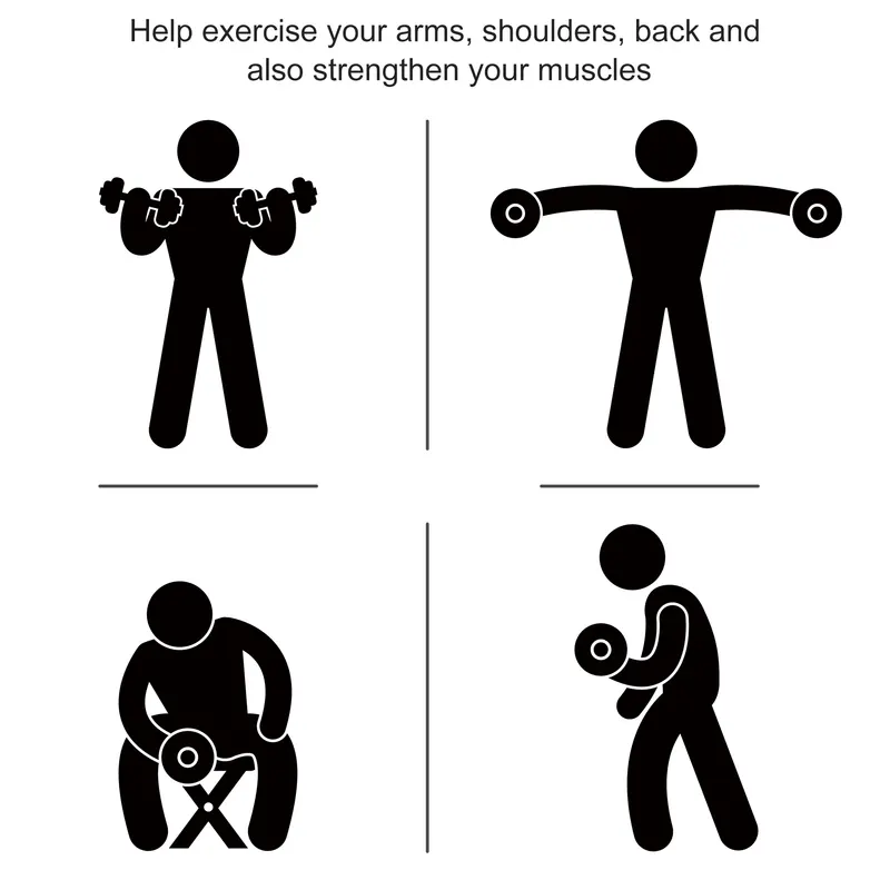 Lbs Hex Dumbbell Set of 2 β Rubber Weights Exercise Fitness β photo 8