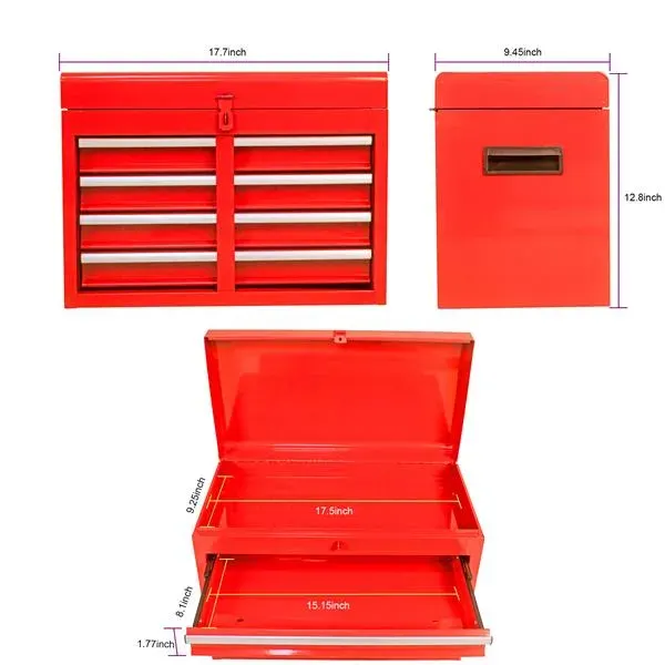 Detachable 5 Drawer Tool Chest with Bottom Cabinet and One — photo 7