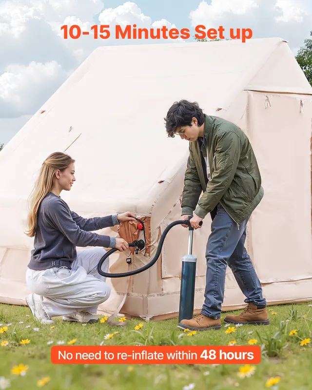 Inflatable Tent for Camping 3-5 Person Glamping Tent with Pump β photo 5