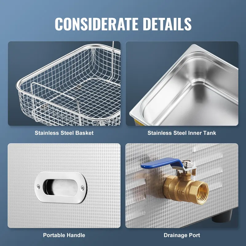 Ultrasonic Cleaner — 15L Professional 360W Cleaning Machine — photo 2