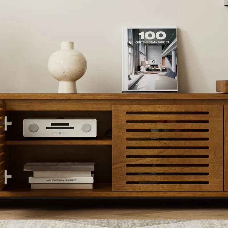 63 Mid-century Modern Extendable TV Stand for TVs Up to 75 β photo 5