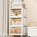 3Pcs Foldable Storage Bins with Lid Front Magnetic Door — photo 2