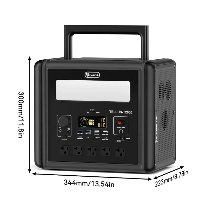 2000W Portable Power Station — 1536Wh LiFePO4 Battery Pack — photo 5
