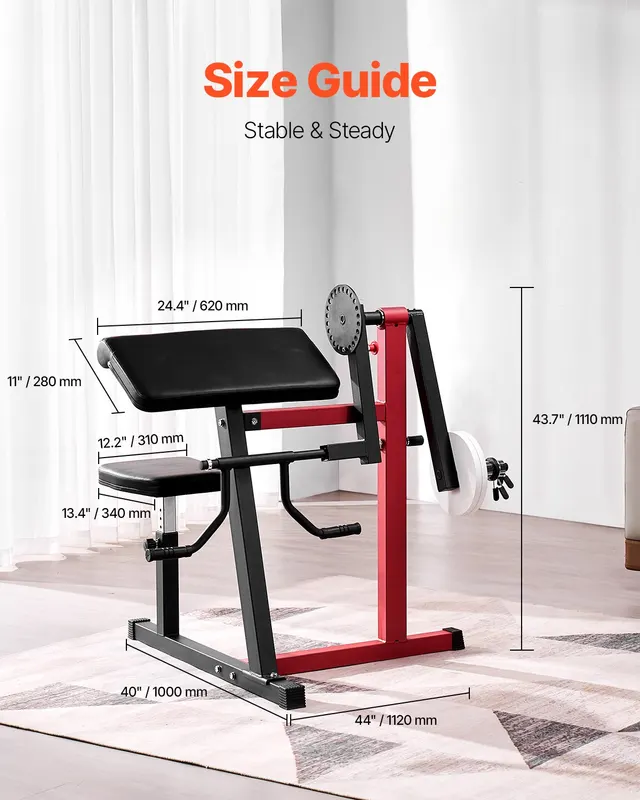 Preacher Curl Machine — 2 in 1 Bicep Curl Machine and Triceps — photo 4