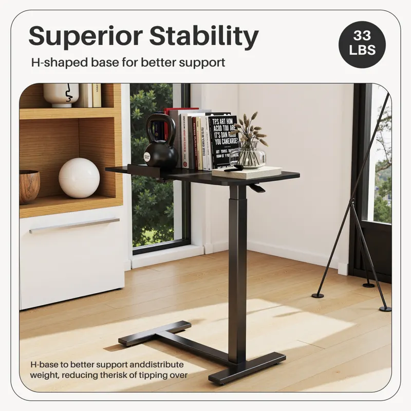 Adjustable Overbed Table with Wheels β photo 7