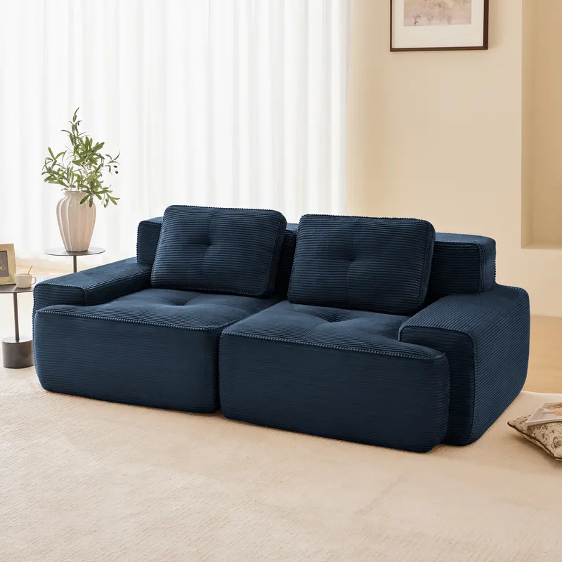 82 Modern L-shaped Modular Sectional Sofa for Living Room — photo 2