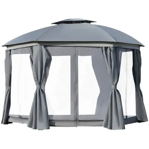 Round Outdoor Gazebo β Patio Dome Gazebo Canopy Shelter