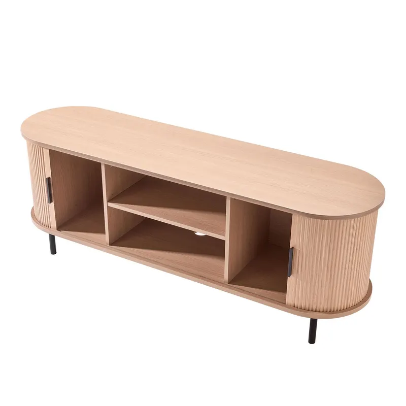 TV Stand — Boho Entertainment Center for TVs Up to 58 in