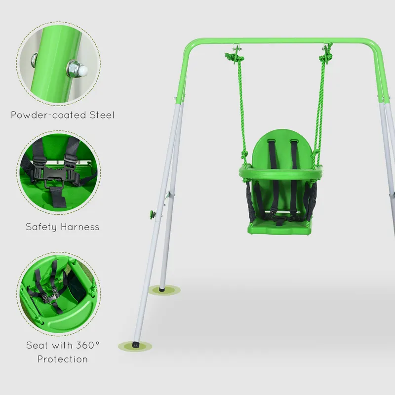 Toddler Swing Set with Metal Stand — photo 8