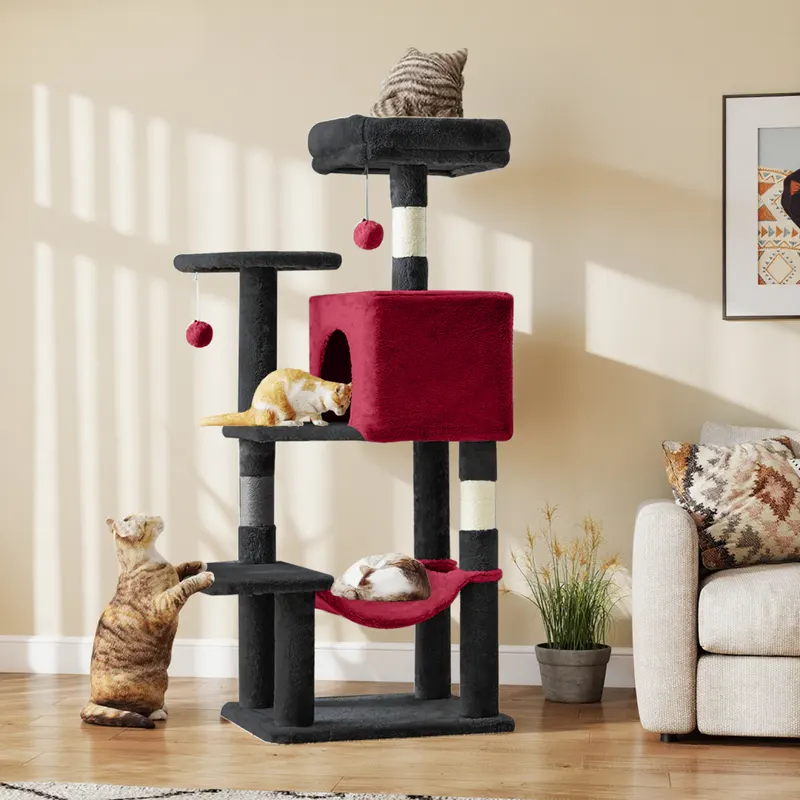 44 Inch Cat Tree Tower — Multi-cat Climbing Tower with — photo 3