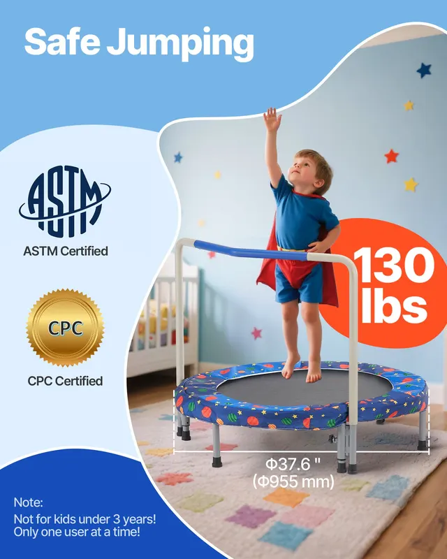 36" Kids Trampoline β 3FT Indoor Outdoor Trampoline β photo 2