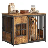 Wooden Dog Crate Furniture — Large Dog Kennel with Storage Top — photo 2