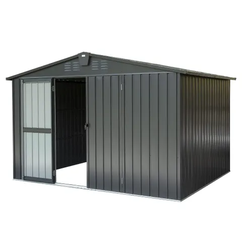 Outdoor Storage Shed 10'x 8 β Metal Garden Shed for Bike