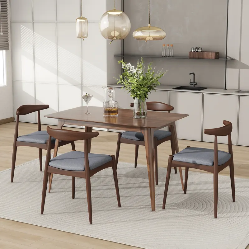 5-Piece Dining Set 1 Table 4 Chairs