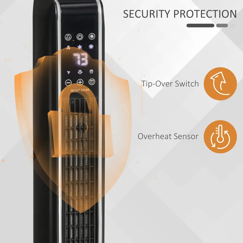 2-In-1 Portable Electric Tower Heater — photo 8