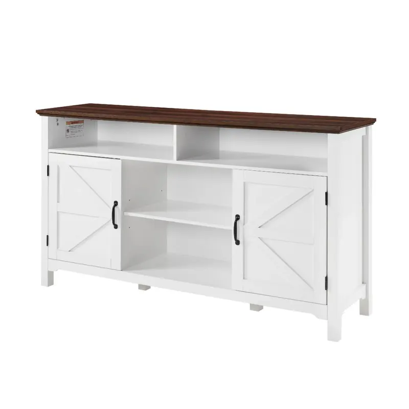 Farmhouse Sideboard Buffet Cabinet with Hinged Barn Doors — photo 5