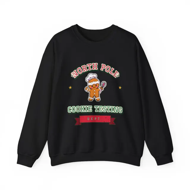 North Pole Cookie Testing Dept. Crewneck Sweatshirt