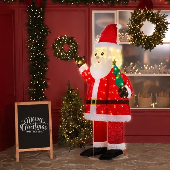 6FT Lighted Santa Christmas Yard Decorations — photo 2