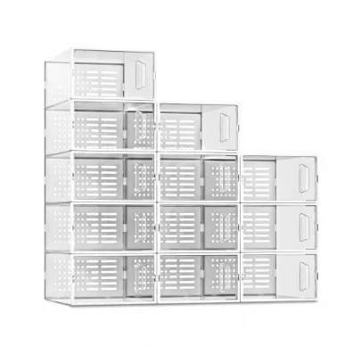 Stackable Shoe Storage Box with Lid