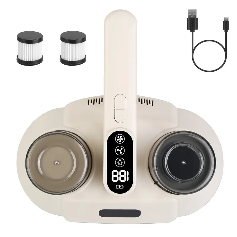 15000PA Double-cup Bed Vacuum Cleaner for Home with UV-C Light — photo 4