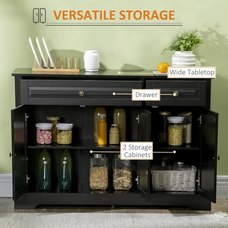 Sideboard Buffet Cabinet — Modern Accent Cabinet with 2 Drawers — photo 5