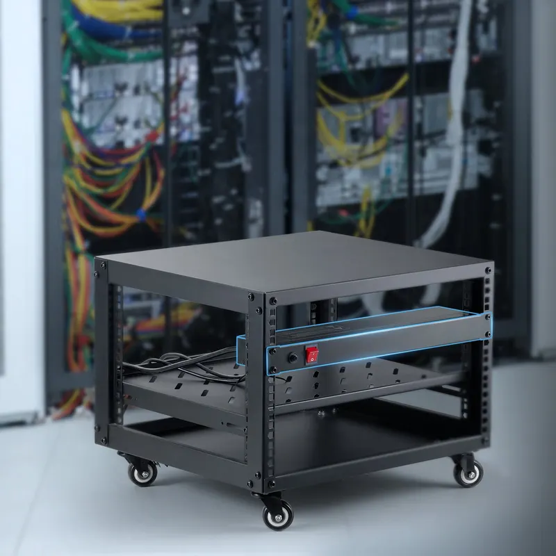 19' 1U PDU 8 Outlets Rack Mount Power Strip Surge Overload