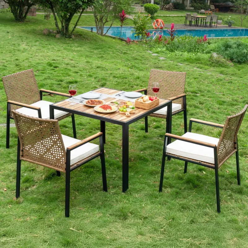 All Weather 5-Piece Patio Dining Table Sets — photo 6