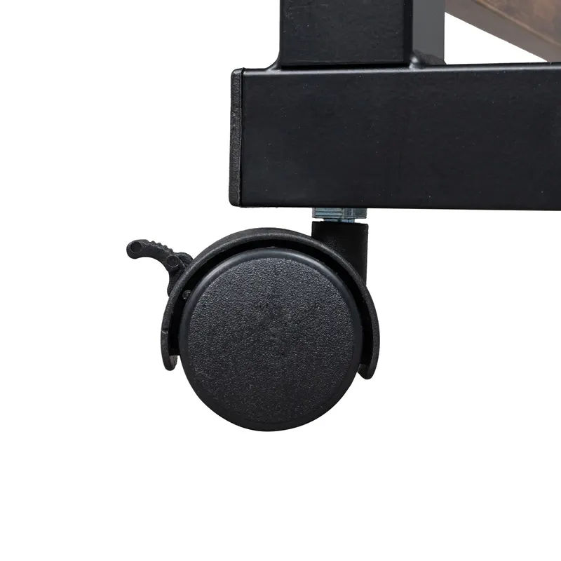Adjustable Tray Table Rolling Sofa Side Snack Table with Wheels β photo 5