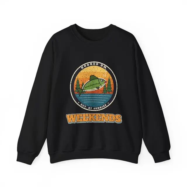 Hooked on Weekends Crewneck Sweatshirt