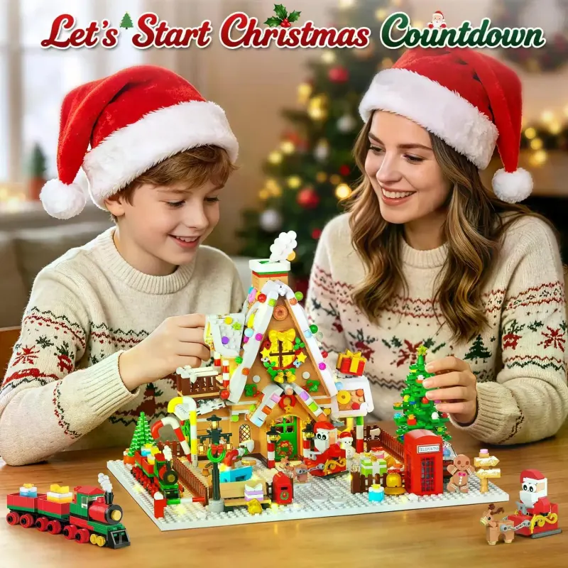 1642-Piece Mini Gingerbread House Advent Calendar — photo 4
