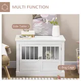 Wooden Dog Crate End Table — Dog Crate Furniture with Triple — photo 4