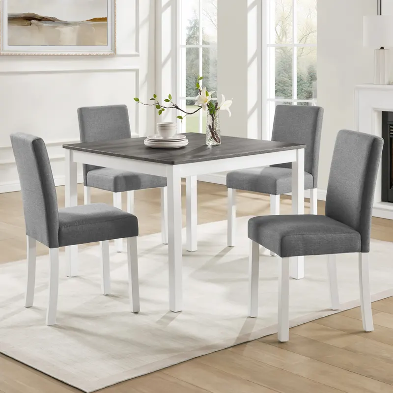 5-Piece Dining Table Set with 4 Chairs