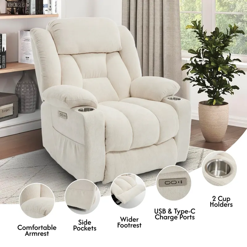 Power Lift Recliner Chair with Massage & Heat β photo 5